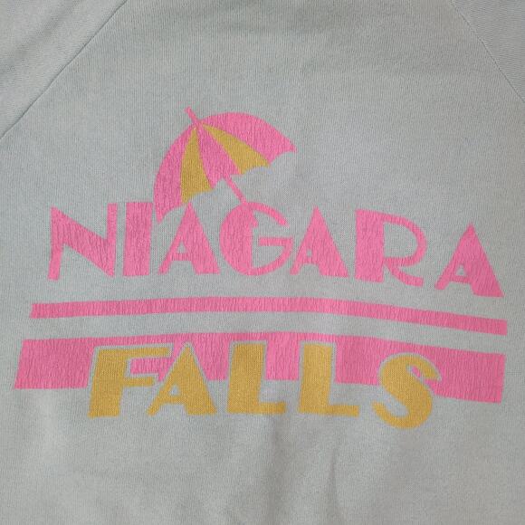 Vintage 90s Niagara Falls Sweatshirt Women Medium 21x21 Boxy - Picture 14 of 14